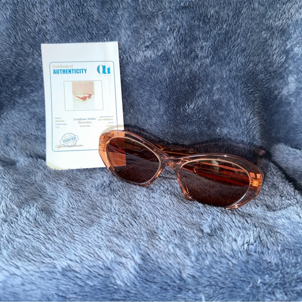 Givenchy Day Cat Eye Sunglasses Pink Transparent Frame